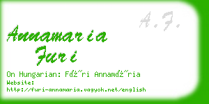 annamaria furi business card